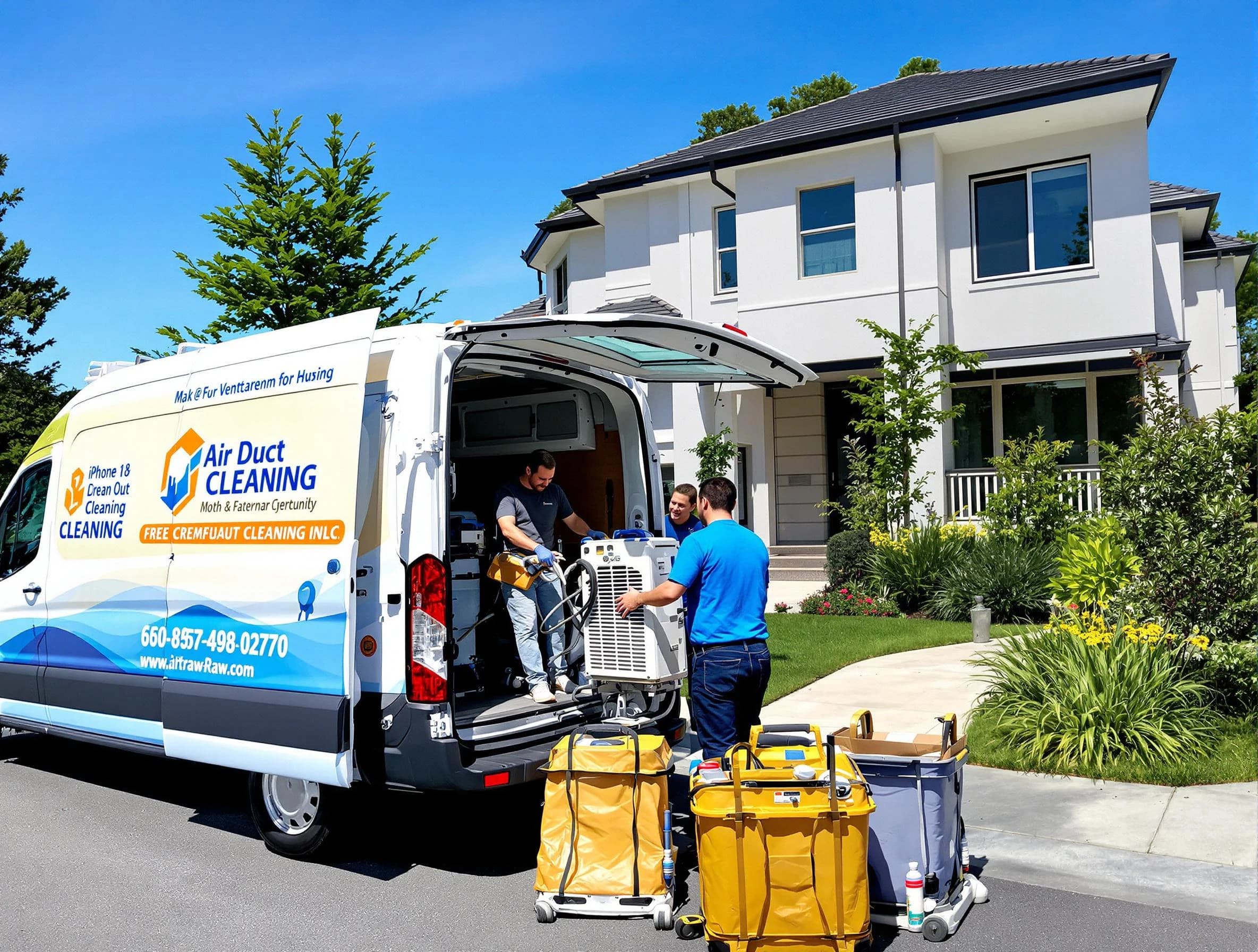 Santaquin Air Duct Cleaning technician performing professional air duct cleaning in Santaquin