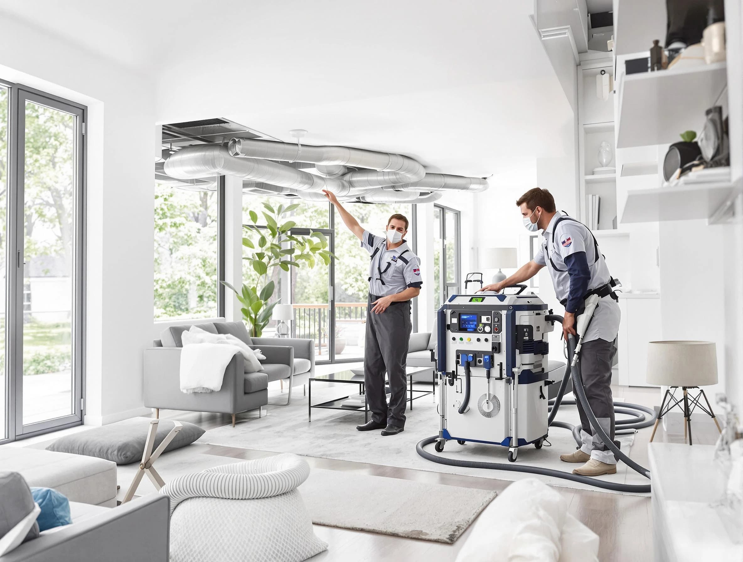 Santaquin Air Duct Cleaning professional conducting pure air duct cleaning with state-of-the-art equipment in Santaquin