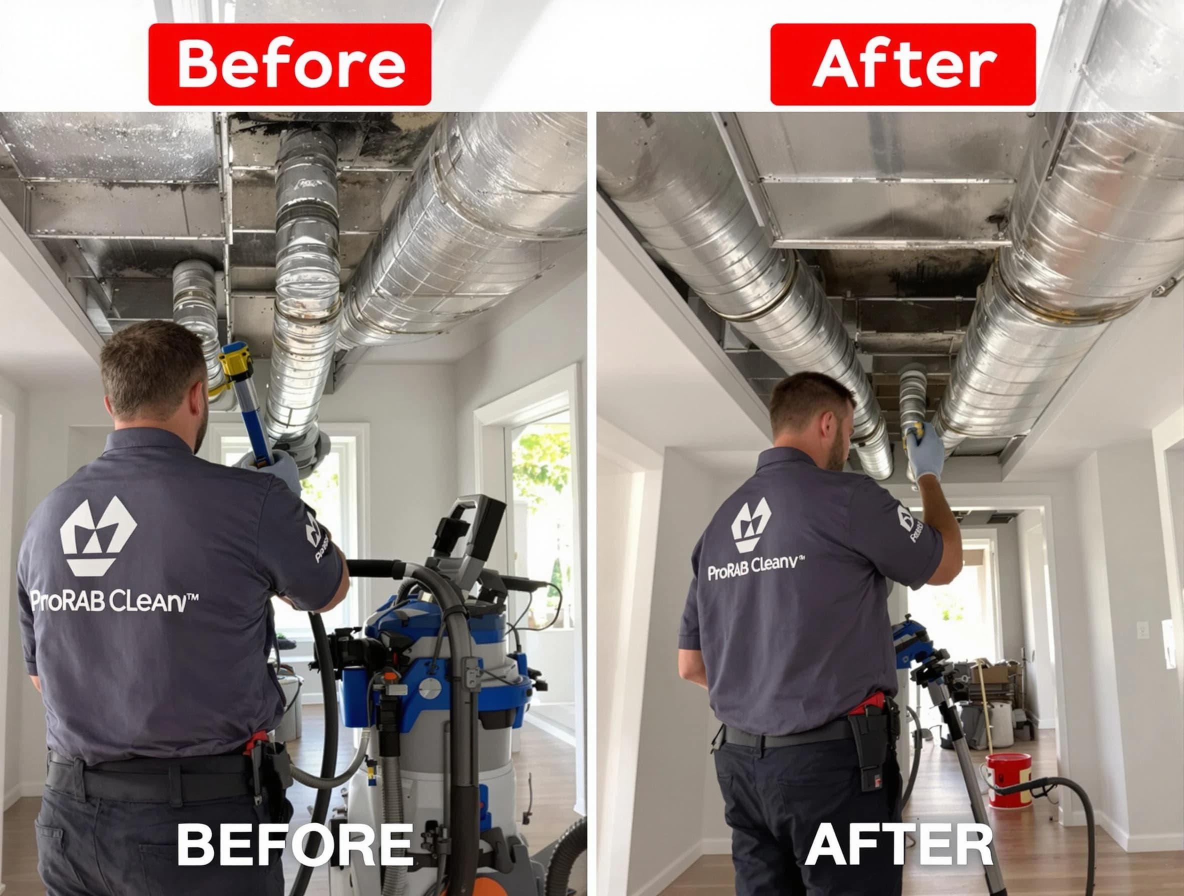Santaquin Air Duct Cleaning expert performing thorough residential duct cleaning in a Santaquin home