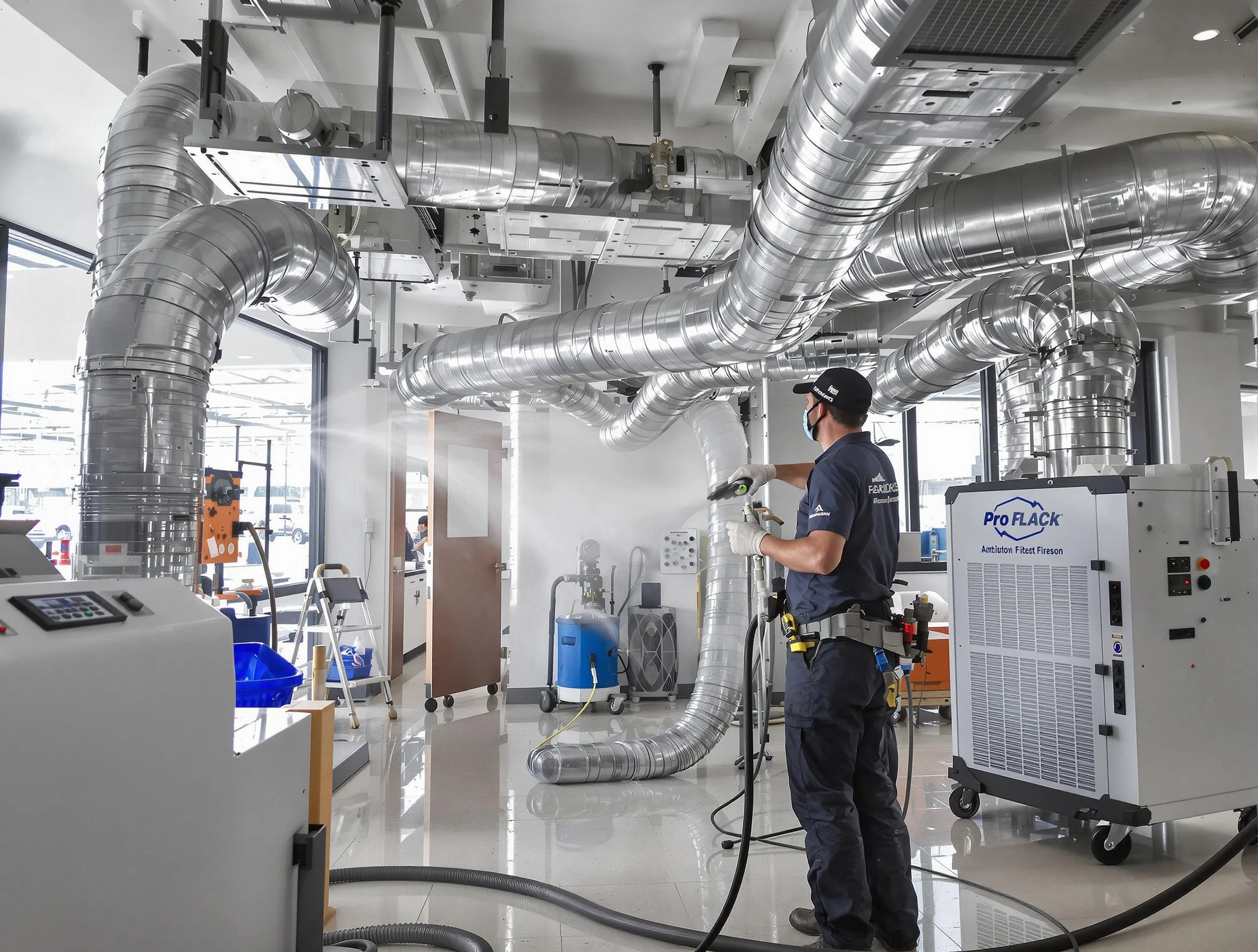 Negative Pressure Air Duct Cleaning in Santaquin