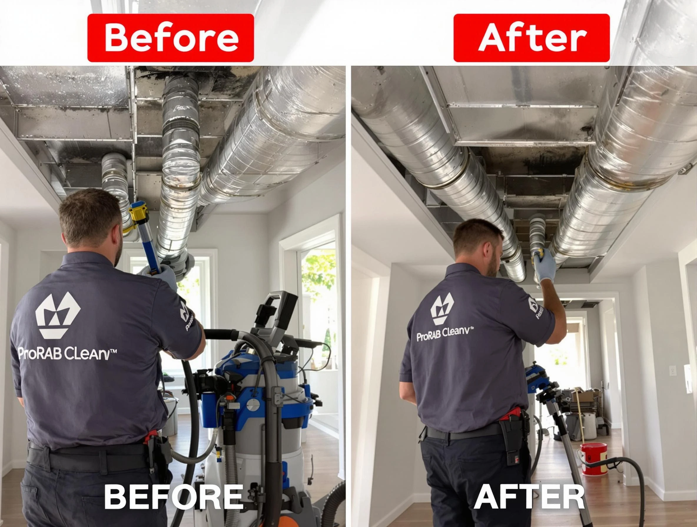 Santaquin Air Duct Cleaning expert performing thorough residential duct cleaning in a Santaquin home